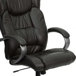 Flash Furniture High Back Leather Executive Office Chairs With Titanium Finish Loop Arms (BT9088BRN) -Cheap The Flex Chair Store unnamed file 2508