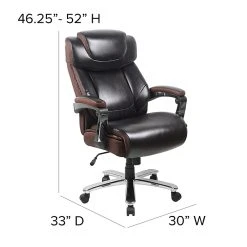 Flash Furniture LeatherSoft Executive Office Chair, Brown (GO2223BN) -Cheap The Flex Chair Store unnamed file 2522