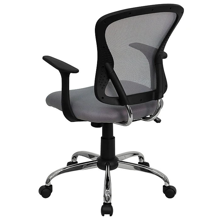 Flash Furniture Mid-Back Office Chair, Gray 10 Flash Furniture Mid-Back Office Chair, Gray - Image 8