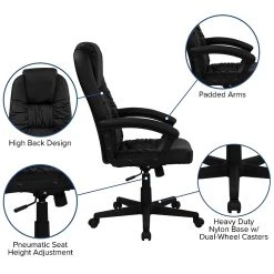 Flash Furniture High Back Leather Executive Swivel Office Chair, Black 16 Flash Furniture High Back Leather Executive Swivel Office Chair, Black -Cheap The Flex Chair Store unnamed file 2561