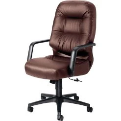 HON Pillow-Soft 2090 Executive/Office Chair, Leather, Burgundy, Seat: 22"W X 18 1/2"D, Back: 22"W X 25"H -Cheap The Flex Chair Store unnamed file 2604