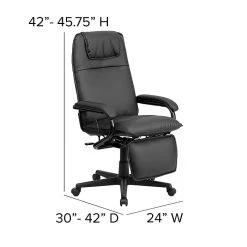 Flash Furniture High-Back LeatherSoft Executive Chair, Fixed Arms, Black (BT70172BK) -Cheap The Flex Chair Store unnamed file 2610