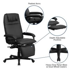 Flash Furniture High-Back LeatherSoft Executive Chair, Fixed Arms, Black (BT70172BK) -Cheap The Flex Chair Store unnamed file 2612