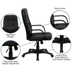 Flash Furniture Vinyl Executive Chair, Black (H8021-GG) -Cheap The Flex Chair Store unnamed file 2619