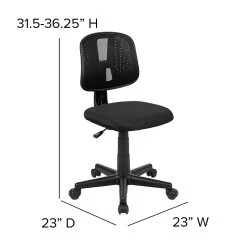 Flash Furniture Fundamentals Foam Swivel Computer And Desk Chair, Black (LF-134-BK-GG) -Cheap The Flex Chair Store unnamed file 262