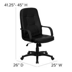 Flash Furniture Vinyl Executive Chair, Black (H8021-GG) -Cheap The Flex Chair Store unnamed file 2620