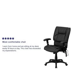 Flash Furniture Mid-Back Massaging Leather Executive Office Chair With T- Arms, Black -Cheap The Flex Chair Store unnamed file 2628