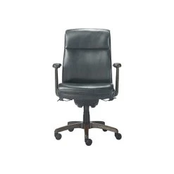 La-Z-Boy Dawson Ergonomic Faux Leather Swivel Executive Chair, Black (CHR10083B)