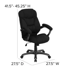 Flash Furniture Fabric Executive Chair, Gray And Black (GO725BK) -Cheap The Flex Chair Store unnamed file 2690