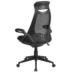 Flash Furniture High Back Mesh Executive Swivel Office Chair, Black With Flip-Up Arms (HL0018) -Cheap The Flex Chair Store unnamed file 2699