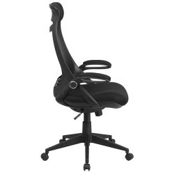Flash Furniture High Back Mesh Executive Swivel Office Chair, Black With Flip-Up Arms (HL0018) -Cheap The Flex Chair Store unnamed file 2701