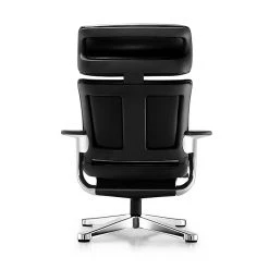 Eurotech NUVEM-BLK Nuvem Leather Executive Chair, Fixed Arms, Black