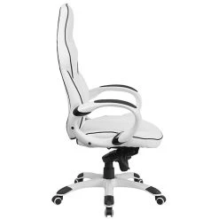 Flash Furniture CHCX0496H01 High Back White Vinyl Executive Swivel Office Chair With Black Trim -Cheap The Flex Chair Store unnamed file 2710