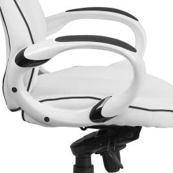 Flash Furniture CHCX0496H01 High Back White Vinyl Executive Swivel Office Chair With Black Trim -Cheap The Flex Chair Store unnamed file 2713