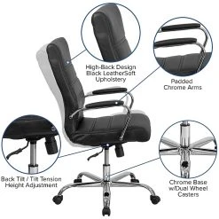 Flash Furniture High Back Black Leather Executive Swivel Office Chair With Chrome Arms [GO-2286H-BK-GG] -Cheap The Flex Chair Store unnamed file 2792