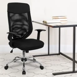Flash Furniture High Back Mesh Office Chair With Mesh Fabric Seat, Black -Cheap The Flex Chair Store unnamed file 2803