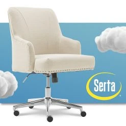 Serta Leighton Fabric Home Office Chair, Ivory (48444) -Cheap The Flex Chair Store unnamed file 281