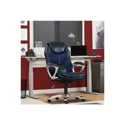Serta Amplify Ergonomic Faux Leather Swivel Executive Chair, Blue (43673B) -Cheap The Flex Chair Store unnamed file 2817
