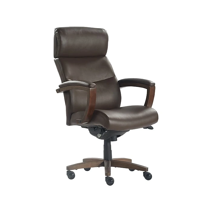 La-Z-Boy Greyson Ergonomic Bonded Leather Swivel Executive Chair, Brown (CHR10086C) 4 La-Z-Boy Greyson Ergonomic Bonded Leather Swivel Executive Chair, Brown (CHR10086C) - Image 2
