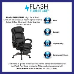 Flash Furniture High Back Leather Executive, Black (BT90279H) -Cheap The Flex Chair Store unnamed file 2865