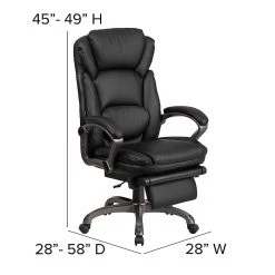 Flash Furniture High Back Leather Executive, Black (BT90279H) -Cheap The Flex Chair Store unnamed file 2866