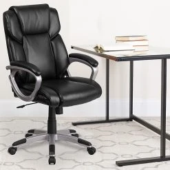 Flash Furniture Faux Leather Mid-Back Executive Office Chair Black (GO2236MBK) -Cheap The Flex Chair Store unnamed file 2884