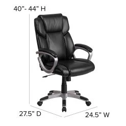 Flash Furniture Faux Leather Mid-Back Executive Office Chair Black (GO2236MBK) -Cheap The Flex Chair Store unnamed file 2888