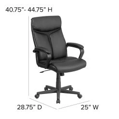 Flash Furniture High Back Black Leather Executive Swivel Office Chair -Cheap The Flex Chair Store unnamed file 2909