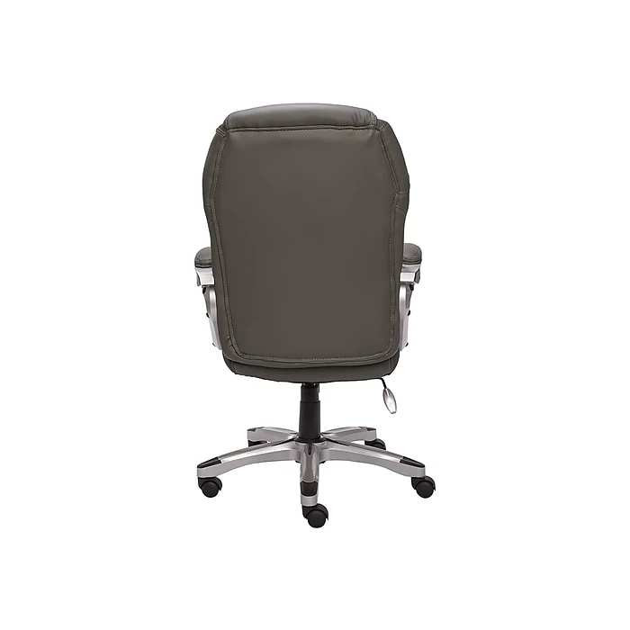 Serta Amplify Ergonomic Faux Leather Swivel Executive Chair, Light Gray (43673C) 7 Serta Amplify Ergonomic Faux Leather Swivel Executive Chair, Light Gray (43673C) - Image 5