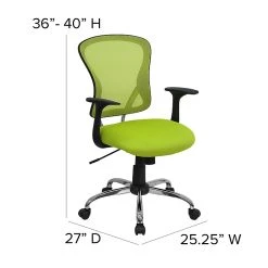 Flash Furniture Mid-Back Office Chair, Green -Cheap The Flex Chair Store unnamed file 2937