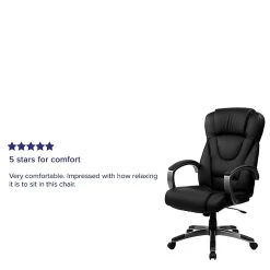 Flash Furniture High Back Leather Executive Office Chair With Tilt Lock Mechanism, Black -Cheap The Flex Chair Store unnamed file 2969