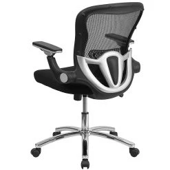 Flash Furniture Flash GOWY872 Mid-Back Mesh Exec Swivel Office Chair, Black W/Mesh Padded Seat & Adj Flip-Up Arms -Cheap The Flex Chair Store unnamed file 2993