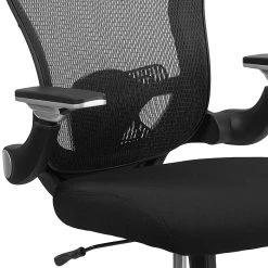 Flash Furniture Flash GOWY872 Mid-Back Mesh Exec Swivel Office Chair, Black W/Mesh Padded Seat & Adj Flip-Up Arms -Cheap The Flex Chair Store unnamed file 2994