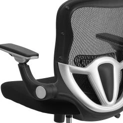 Flash Furniture Flash GOWY872 Mid-Back Mesh Exec Swivel Office Chair, Black W/Mesh Padded Seat & Adj Flip-Up Arms -Cheap The Flex Chair Store unnamed file 2997