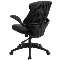 Flash Furniture Leather Mid-Back Exec Swivel Office Chair W/Back Angle Adj & Flip-Up Arms, Black (BLZP804) -Cheap The Flex Chair Store unnamed file 300