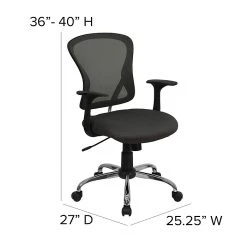 Flash Furniture Mid-Back Office Chair, Dark Gray 16 Flash Furniture Mid-Back Office Chair, Dark Gray -Cheap The Flex Chair Store unnamed file 3025