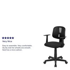 Flash Furniture Fundamentals Foam Swivel Computer And Desk Chair, Black (LF134ABK) -Cheap The Flex Chair Store unnamed file 308