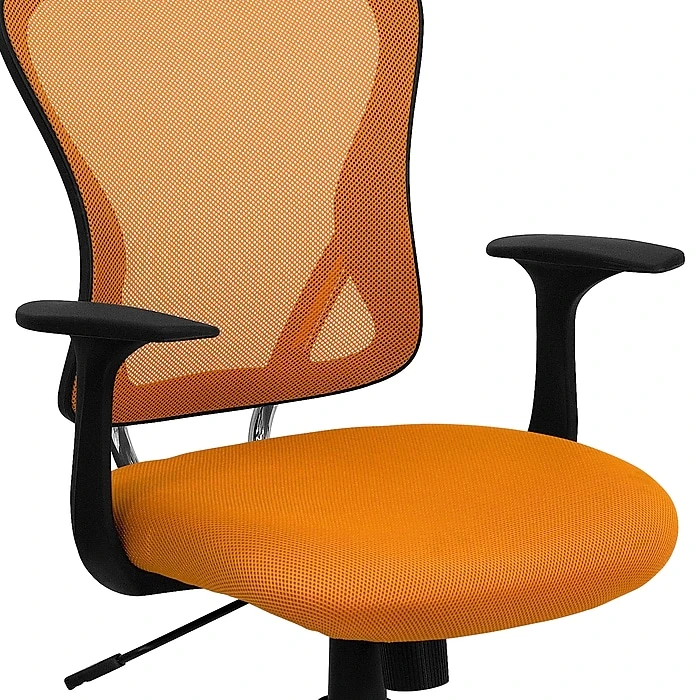 Flash Furniture Mid-Back Office Chair, Orange 10 Flash Furniture Mid-Back Office Chair, Orange - Image 8