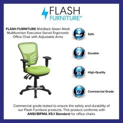 Flash Furniture Mesh Executive Chair, Green (HL0001GN) -Cheap The Flex Chair Store unnamed file 3088