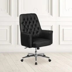 Flash Furniture Mid-Back Traditional Tufted Executive Swivel Chair With Arms (BT444MIDBK) -Cheap The Flex Chair Store unnamed file 3106