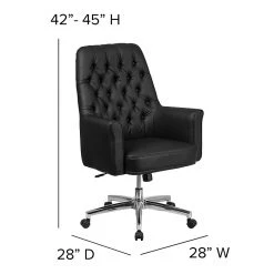 Flash Furniture Mid-Back Traditional Tufted Executive Swivel Chair With Arms (BT444MIDBK) -Cheap The Flex Chair Store unnamed file 3111