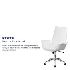 Flash Furniture Mid-Back Leather Executive Executive Swivel Chair With Flared Arms (BT88MIDWH) -Cheap The Flex Chair Store unnamed file 3118