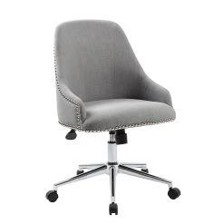 Boss Carnegie Desk Chair - Grey (B516C-GY)