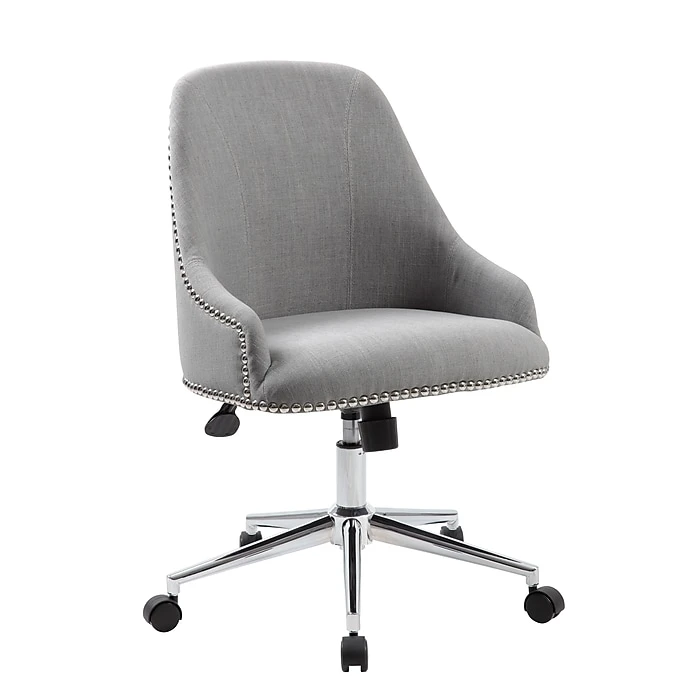 Boss Carnegie Desk Chair - Grey (B516C-GY) 3 Boss Carnegie Desk Chair - Grey (B516C-GY)