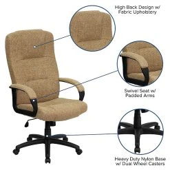 Flash Furniture High Back Fabric Executive Office Chairs (BT9022BGE) -Cheap The Flex Chair Store unnamed file 3161
