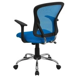 Flash Furniture Mid-Back Office Chair, Blue -Cheap The Flex Chair Store unnamed file 3171