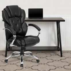 Flash Furniture High Back Transitional Style Leather Executive Office Chair, Black -Cheap The Flex Chair Store unnamed file 3188