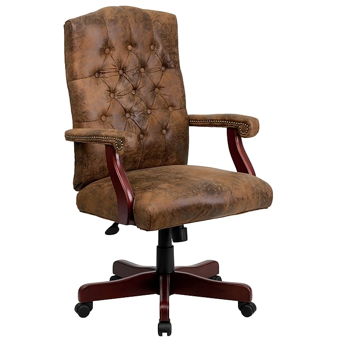 Flash Furniture Bomber Fabric Executive Chair, Rustic Brown (802BRN) 3 Flash Furniture Bomber Fabric Executive Chair, Rustic Brown (802BRN)