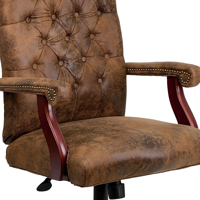 Flash Furniture Bomber Fabric Executive Chair, Rustic Brown (802BRN) 11 Flash Furniture Bomber Fabric Executive Chair, Rustic Brown (802BRN) - Image 9