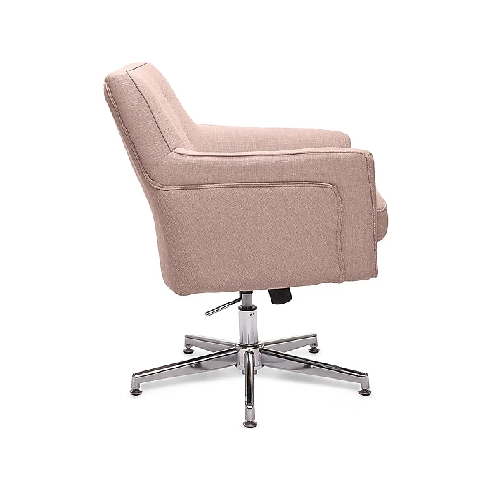 Serta Style Ashland Fabric Swivel Computer And Desk Chair, Blush Pink (47140C) 5 Serta Style Ashland Fabric Swivel Computer And Desk Chair, Blush Pink (47140C) - Image 3